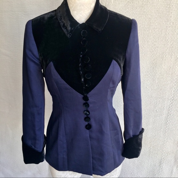 Vintage Victorian Velvet Wool Riding Jacket - Picture 2 of 8